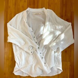 Free People gauze swimsuit cover up